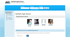 Desktop Screenshot of garfieldhighschoolalumni.com